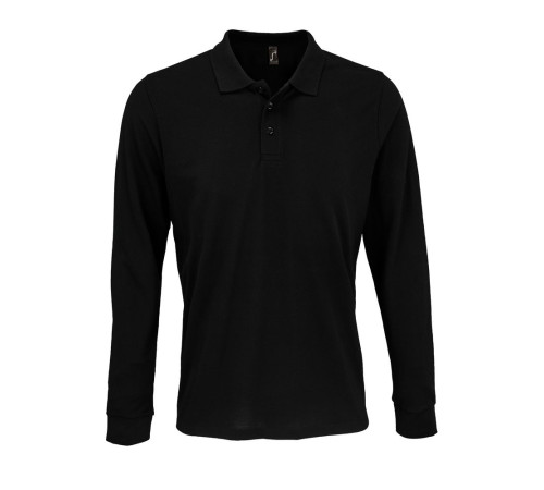 Рубашка поло с длинным рукавом Prime LSL, черная