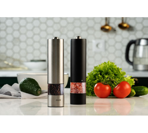 Электрическая мельница для специй Mill of Steel, серебристая