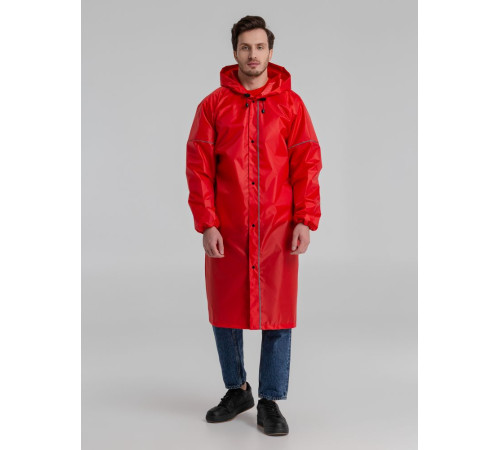 Дождевик со светоотражающими элементами Rainman Blink, красный