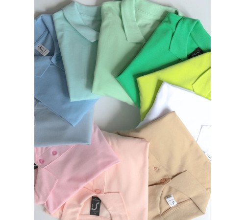 Рубашка поло мужская Summer 170, зеленое яблоко