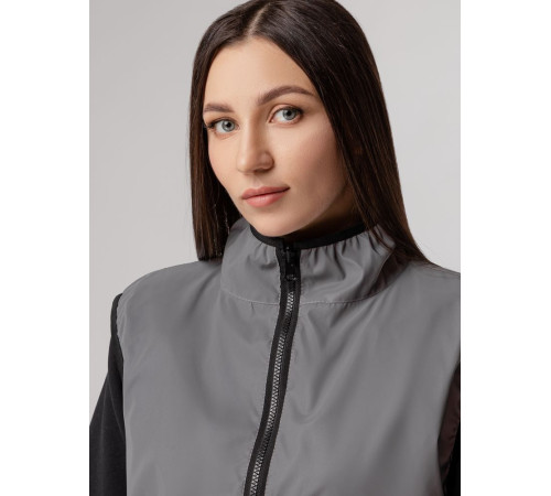 Жилет двусторонний Manifest из светоотражающей ткани, серый