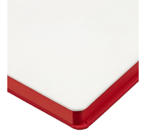 Ежедневник Duplex, недатированный, белый с красным