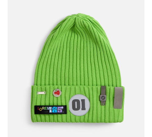 Лейбл кожаный Gimel, S, серый