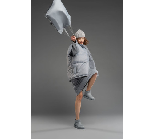 Шопер B3, серый с серыми ручками