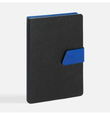 Ежедневник Boom, недатированный, черный с ярко-синий