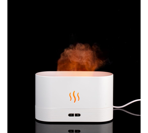 Увлажнитель-ароматизатор с имитацией пламени Fuego ver.2, белый