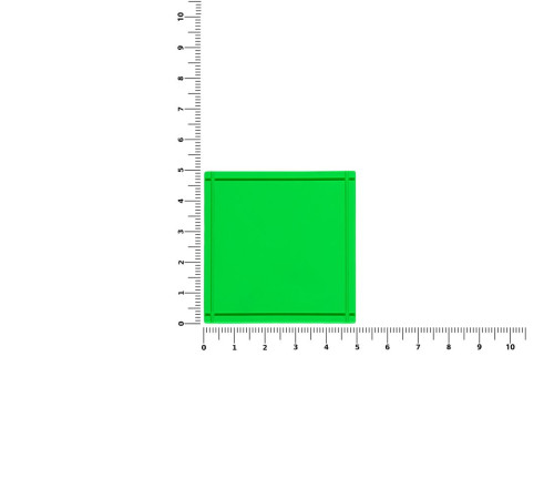 Лейбл из ПВХ Dzeta, L, зеленый неон