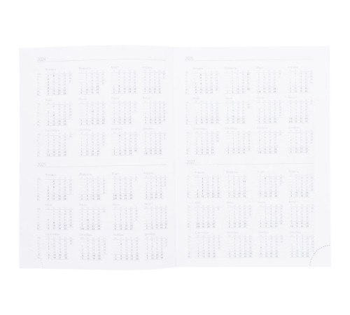 Ежедневник Vivian Metal, недатированный, красный