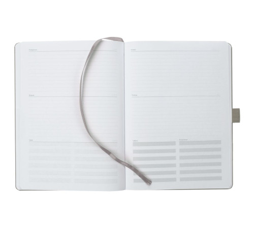 Еженедельник Lucky, недатированный, серый