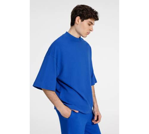 Футболка оверсайз унисекс T9, синяя