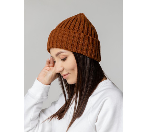 Шапка Uni, коричневая (терракота)