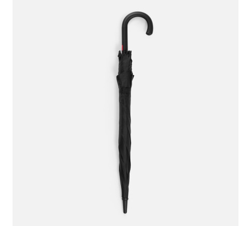 Зонт-трость Hidecolor с цветными спицами, черный с красным
