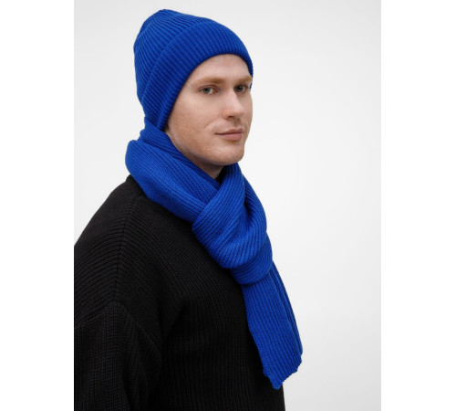 Шарф Nobilis Mono, ярко-синий