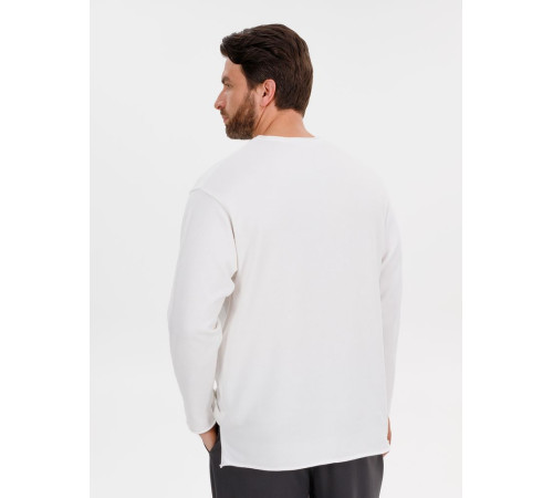 Лонгслив унисекс Siluetti Fuori, молочно-белый