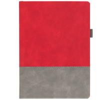 Ежедневник Horizon, недатированный, серый с красным