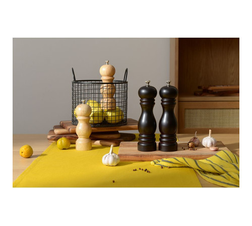 Мельница для перца Wood, большая, черная