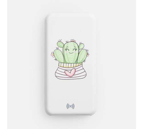 Аккумулятор с беспроводной зарядкой All Day Wireless, 10000 мАч, белый