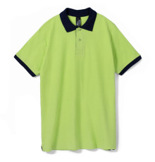 Рубашка поло Prince 190, зеленое яблоко с темно-синим