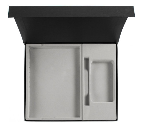 Коробка Daily под ежедневник, аккумулятор и ручку, черная