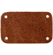 Лейбл кожаный Beta, S, горчичный