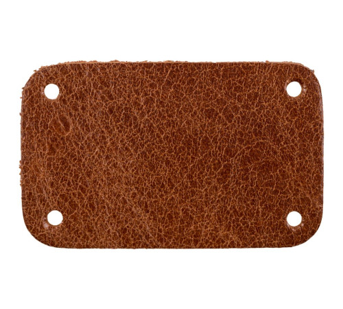 Лейбл кожаный Beta, S, горчичный