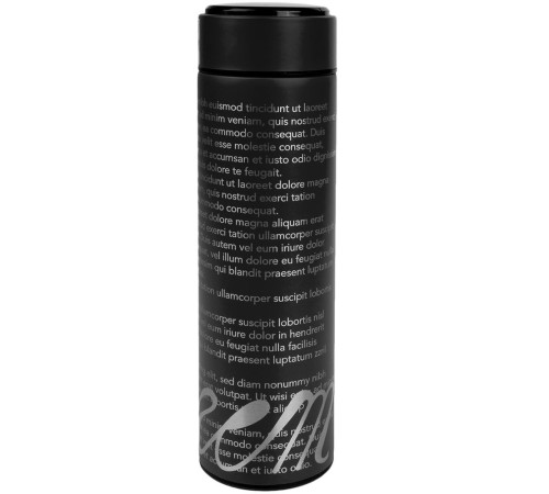 Смарт-бутылка с заменяемой батарейкой Long Therm, черная