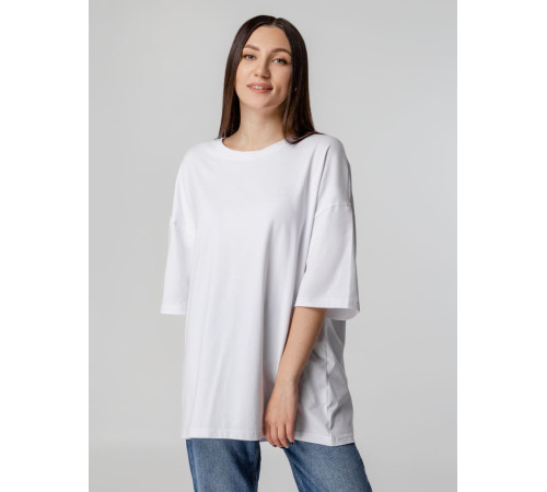 Футболка унисекс оверсайз Crosstown, белая