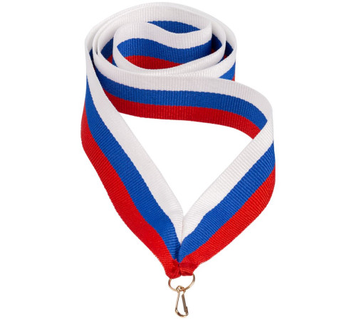 Лента с карабином Champ, триколор
