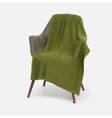 Плед Ornato, зеленый (лавровый)