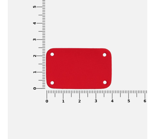 Лейбл Eta Soft Touch, S, красный