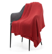 Плед Knitly, красный (коралл)