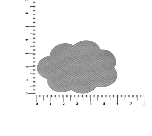 Наклейка тканевая Lunga Calum, L, серая