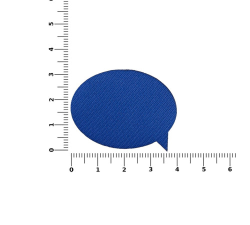 Наклейка тканевая Lunga Bubble, M, синяя