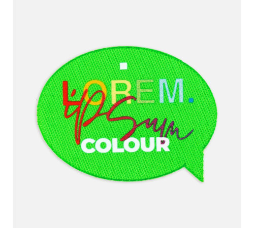 Наклейка тканевая Lunga Bubble, M, зеленый неон