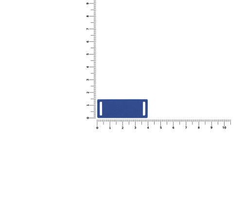 Лейбл из ПВХ Kova, синий