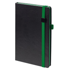 Ежедневник Ton Black, недатированный, черный с зеленым