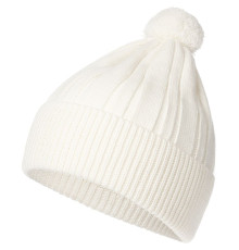 Шапка Knit Beat, белая (молочная)