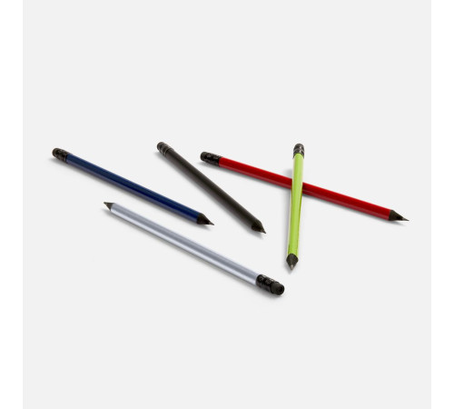 Карандаш простой Triangle Black с ластиком, зеленое яблоко