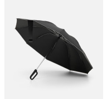 Зонт обратного сложения с ручкой-карабином Foldberry, черный