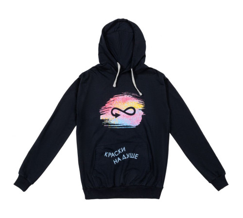 Толстовка с капюшоном Unit Kirenga, темно-синяя