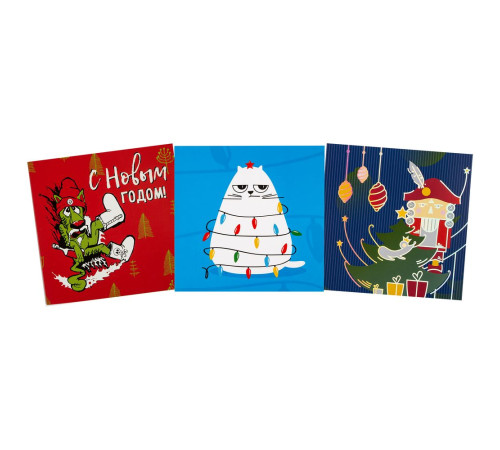 Набор Warmest Wishes: 3 открытки с конвертами