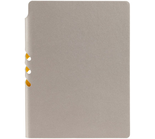 Ежедневник Flexpen, недатированный, серебристо-желтый