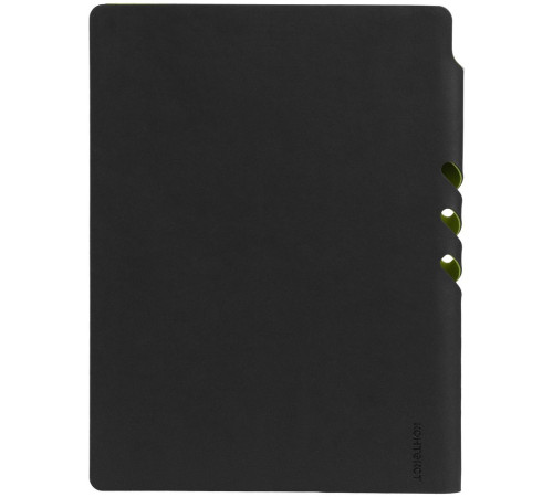Ежедневник Flexpen Black, недатированный, черный с зеленым