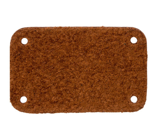 Лейбл кожаный Beta, S, горчичный