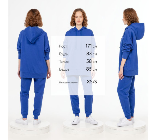 Худи унисекс H2, синее