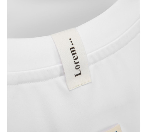 Лейбл хлопковый Doni, S, беленый