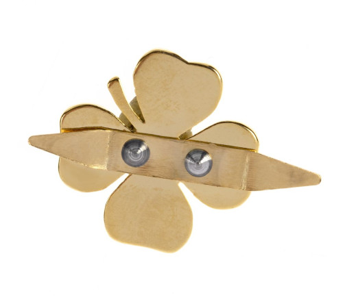 Шильдик «Счастливый клевер», золотистый