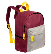 Рюкзак детский Kiddo, бордовый с серым