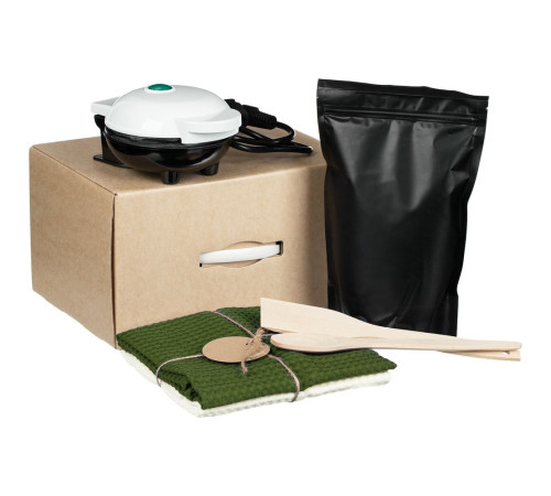 Коробка Matter High Light, крафт с черной ручкой