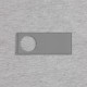 Лейбл из ПВХ с вырубкой «Круг», серый